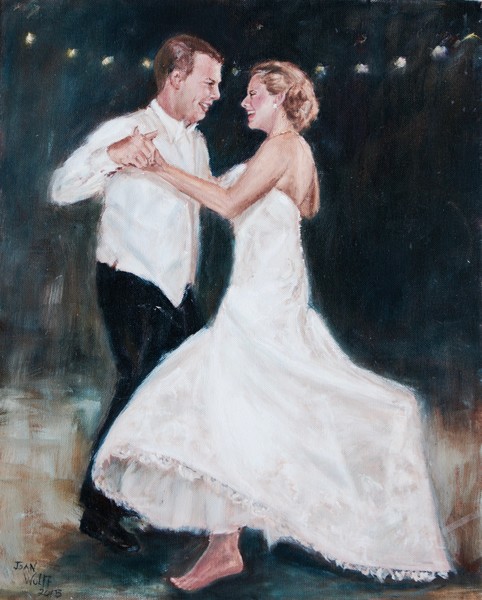 DANCING AT THEIR WEDDING