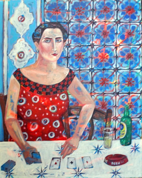 a woman