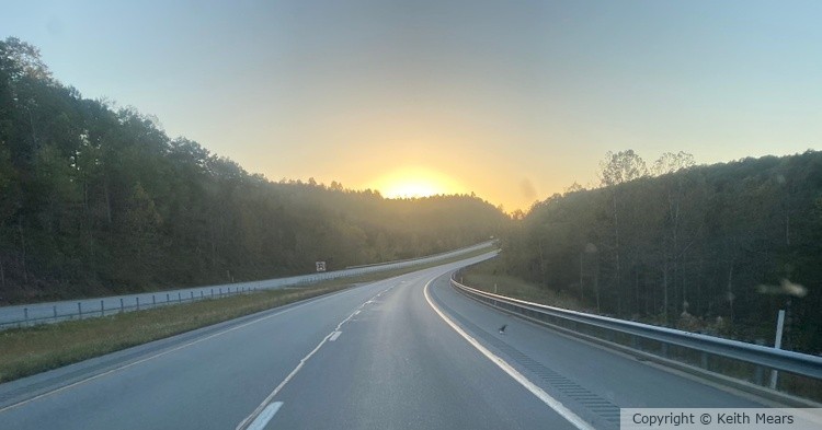 West bound Sunset