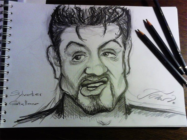 Sylvester Stallone quick sketch
