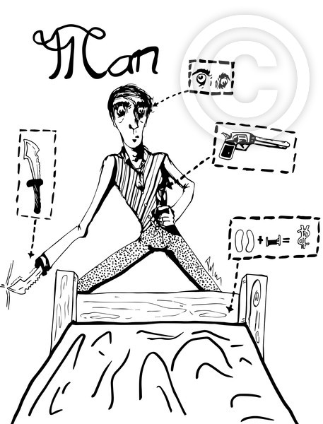 Man: Illustrated Response by David Scheier