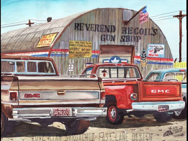 GMC Trucks At Reverend Recoil's Gun Shop