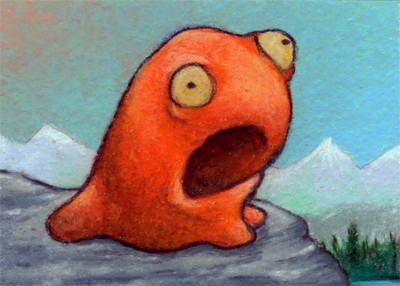 RPG Battlers - Orange Slime on the Mountain - SOLD