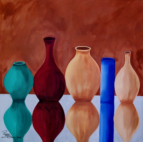 Mirrored Vases