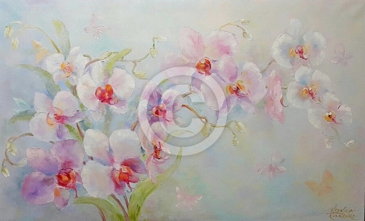 painting *Orchid- wonderful and elegant*