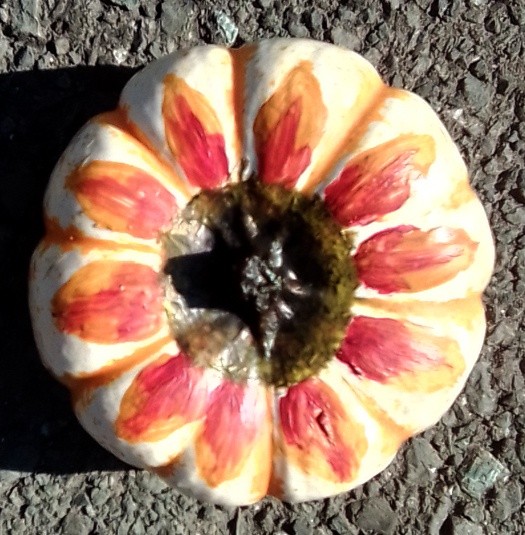 Sunflower Pumpkin Painting