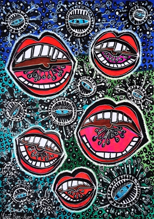 corona virus paintings covid 19 art mirit ben nun israel