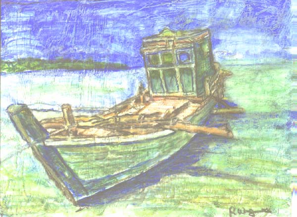 Boat and Rain