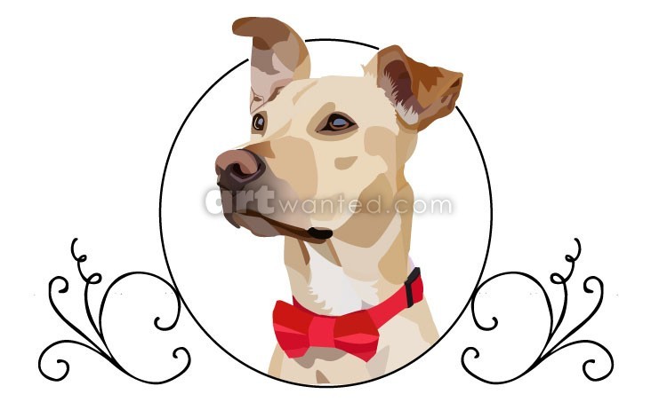Terrier with bow tie