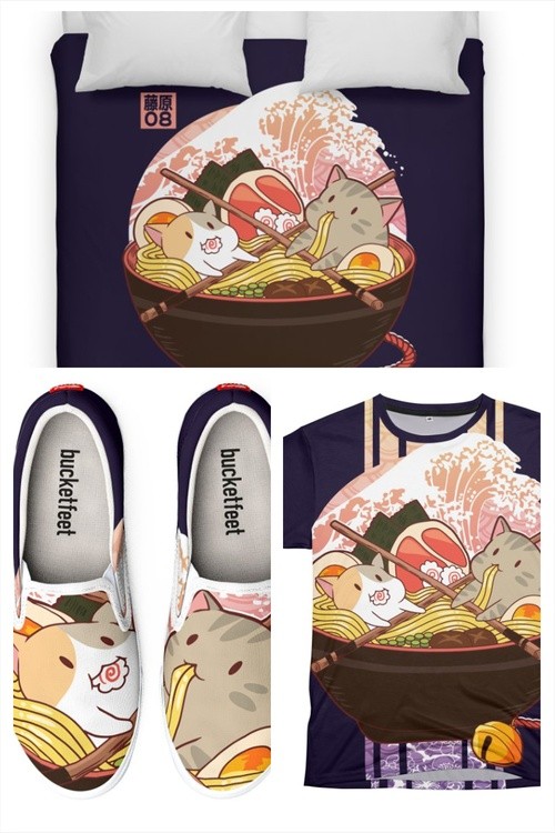 kitty ramen (dark version)