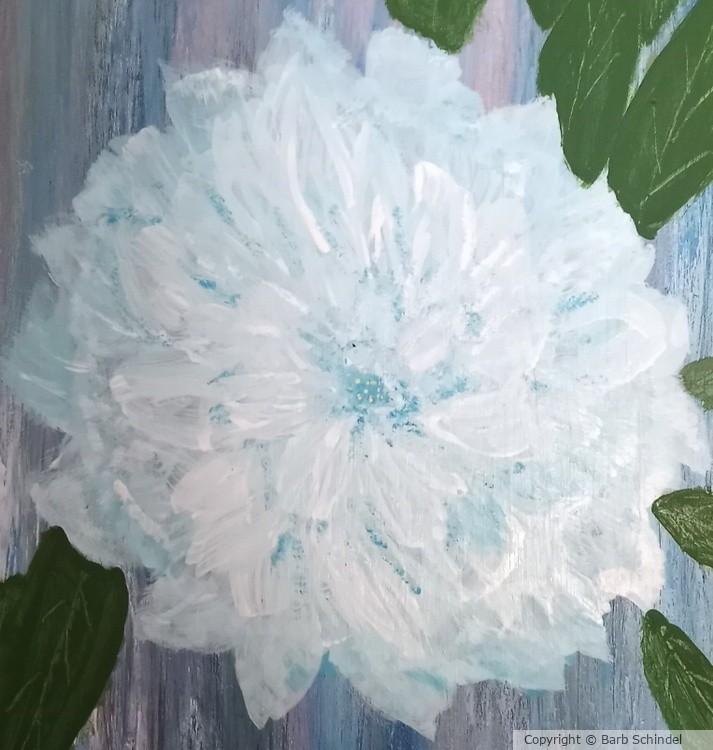 Blue Fluff Flower