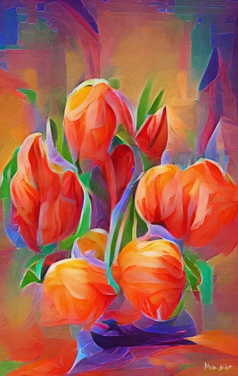 Tangerine Tulips