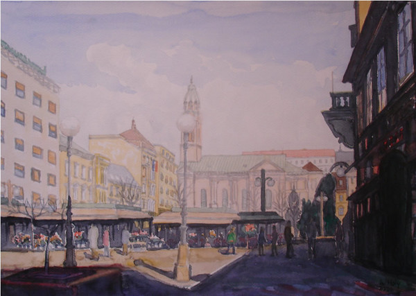 ZAGREB 4 - WATERCOLOUR