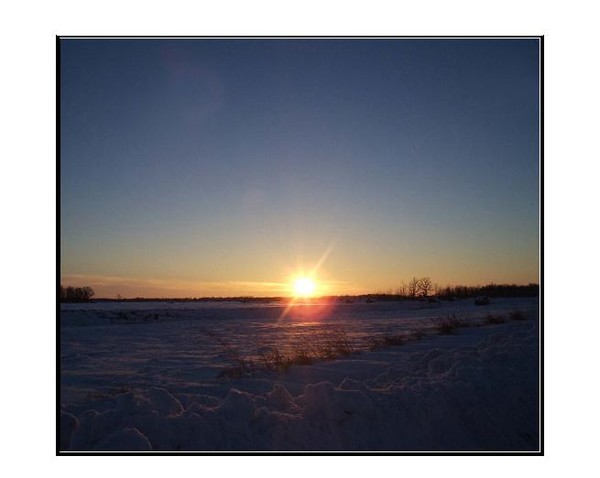 Prairie Winter Sunset
