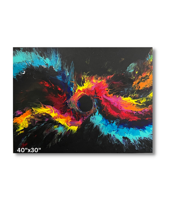 Abstract Fluid Original Acrylic Painting 