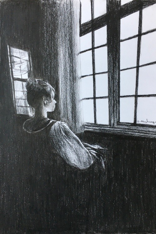 Girl in thought