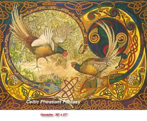 Celtic pheasant fantasy