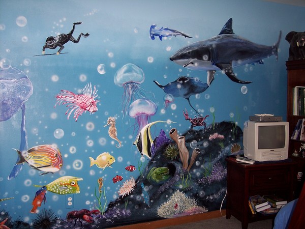 underwater mural