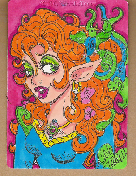 Art Deco Elfie ACEO