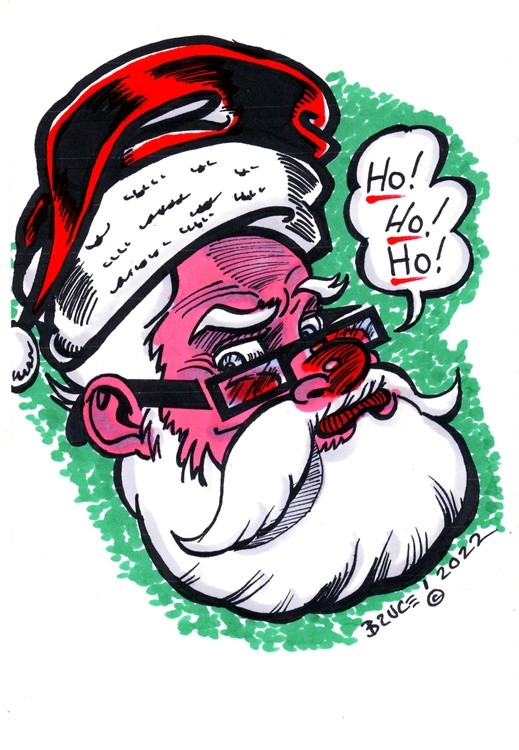 Santa Bruce!  (Color)