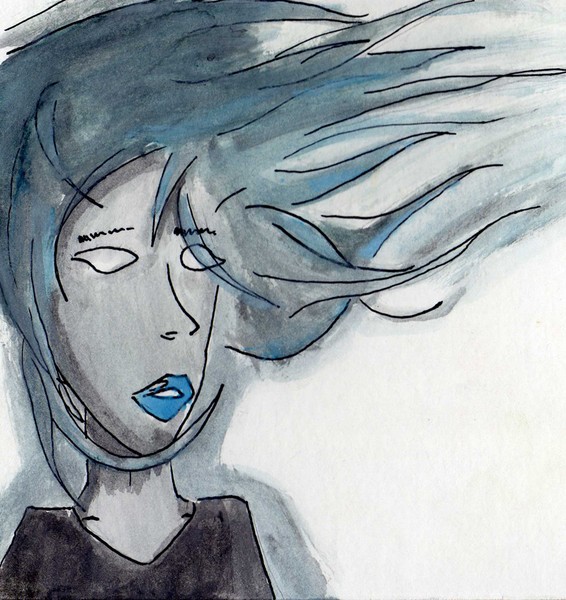 blue girl