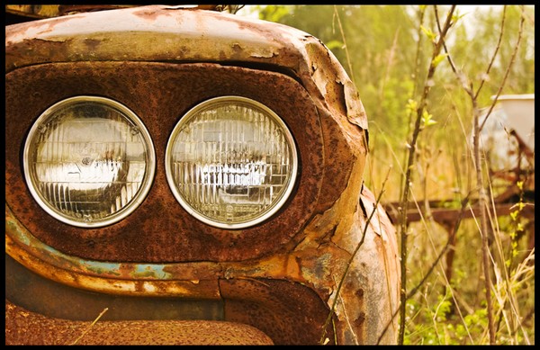 Rusty Truck Headlights