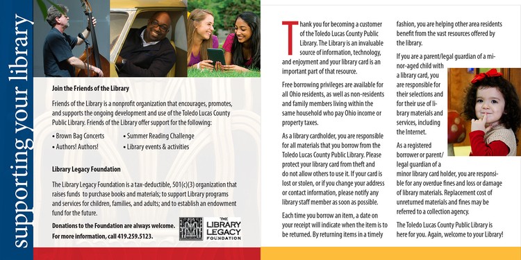 Toledo Library Welcome Brochure