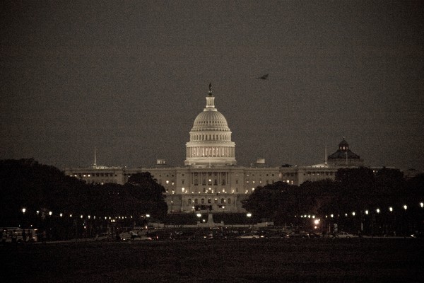 DC @ Nite in Black & Wihte