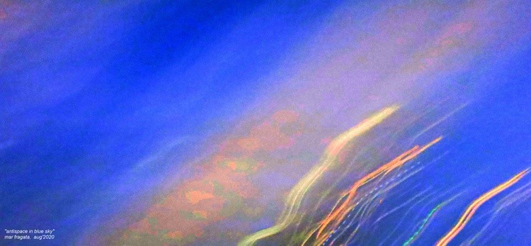 antispace in blue sky