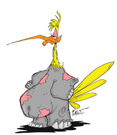bird elephant