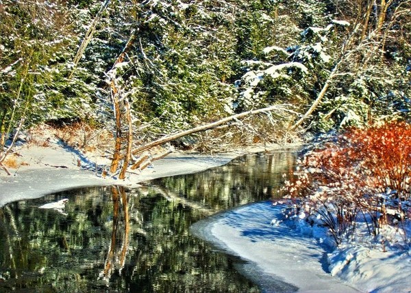 Winter River In HD