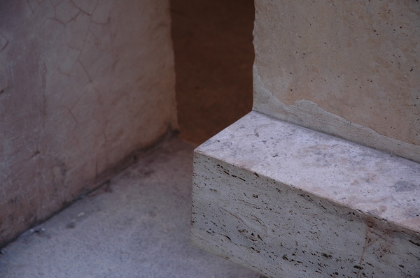 Concrete and Travertine