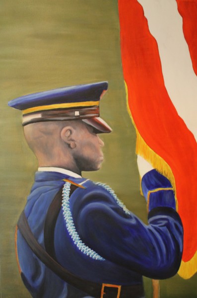 Marine in Dress Blues