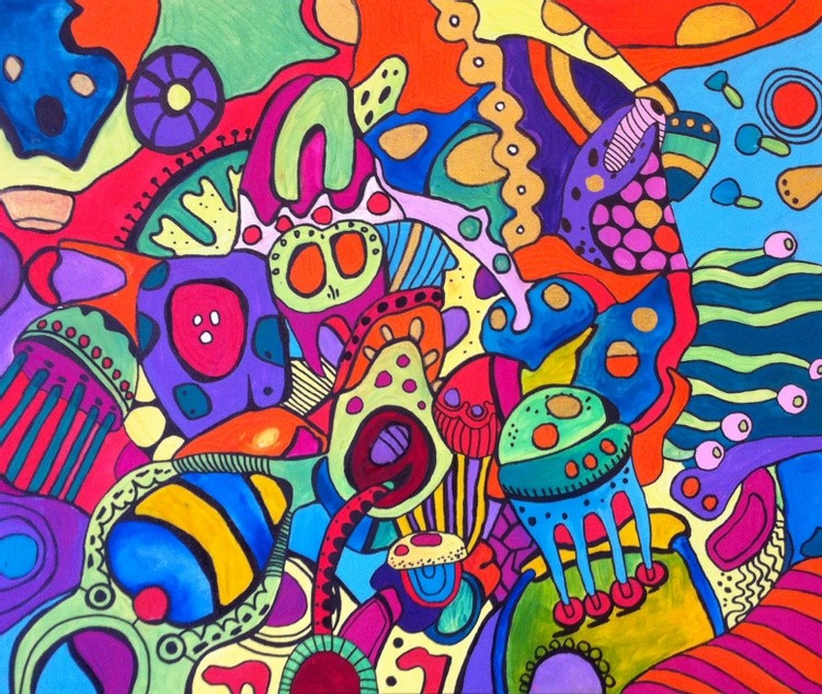 (sold) Cosmic, 50*60*0.1cm, 2018