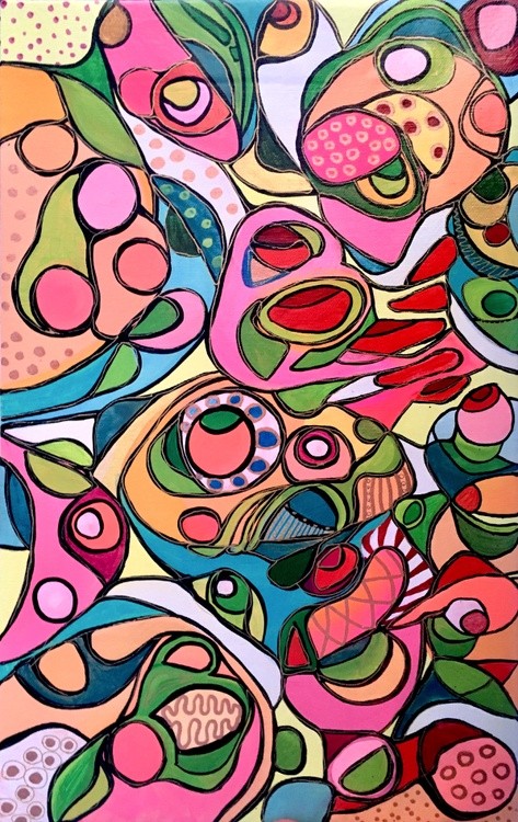 colorful abstract art by Veera Zukova