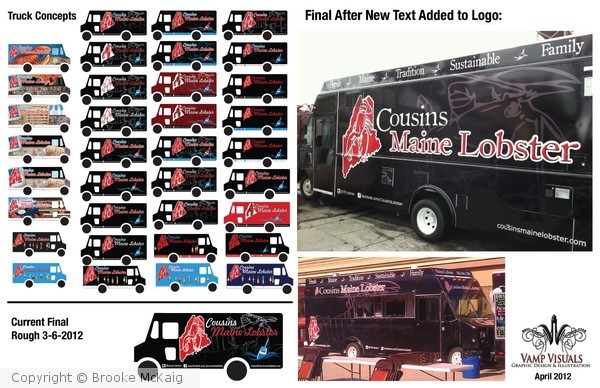 Cousins Maine Lobster - Catering Truck Wrap