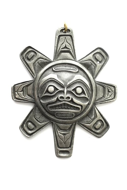 The Sun Pendant .Haida West Coast Native Art