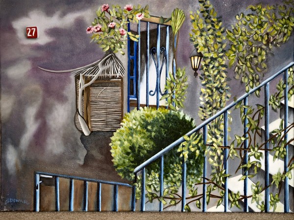 My version of Window over the stairs