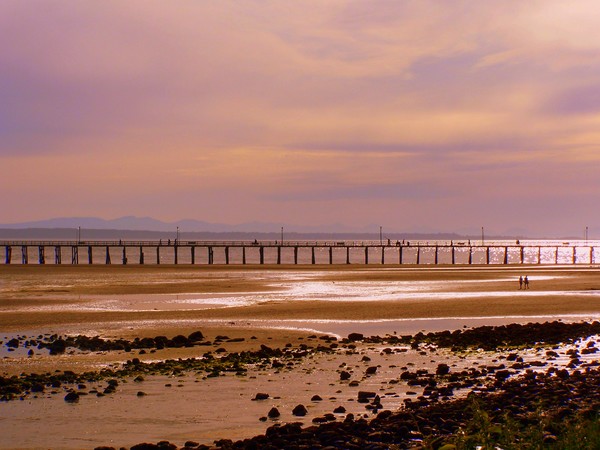 a walk on the beach
