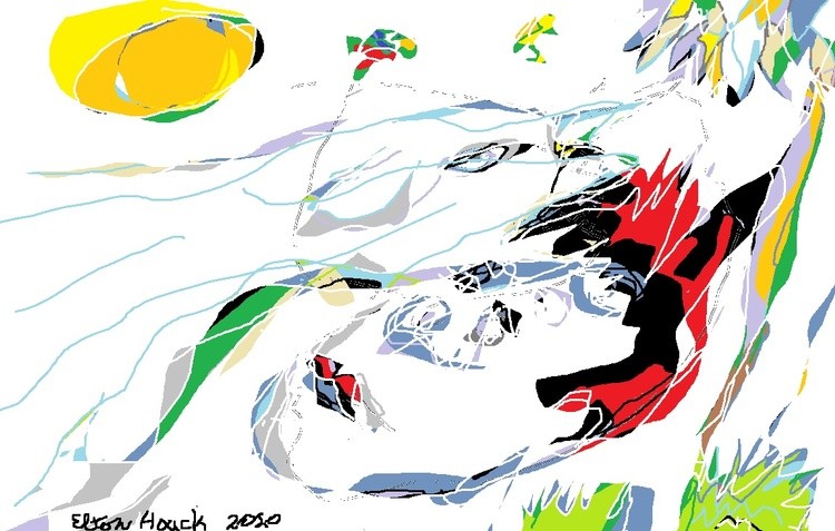 Under the Ice in the FIRST TROPIC WHITEOUT........(C) 2020  elton houck