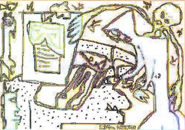 Inside Stephen King's Mind--rewind  /...digital art...(c) 2003...elton houck