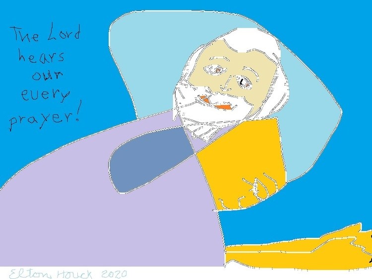 JESUS CARES........(C) 2020 ...elton houck...digital
