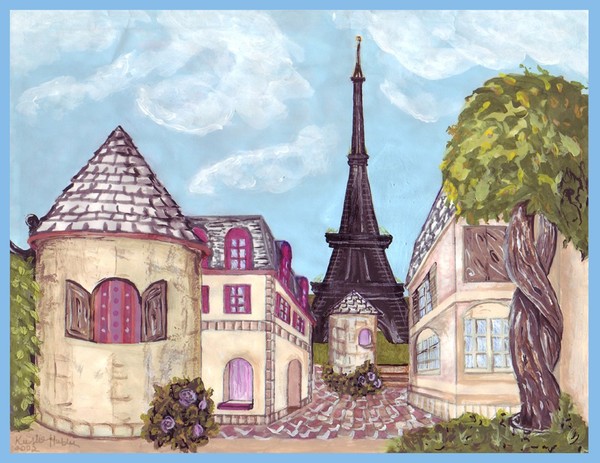 Paris Cityscape revised landscape, Kristie Hubler