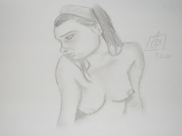 A blushing lady
