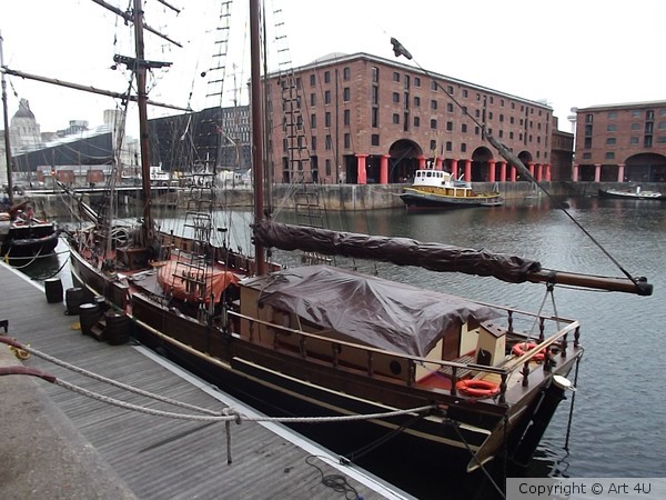 An Old Sailing Ship, Liverpool Docks