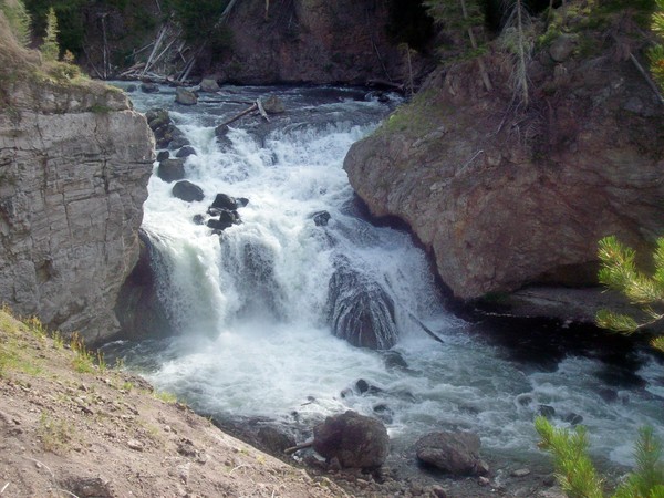 Firehole Falls in Yellowstone