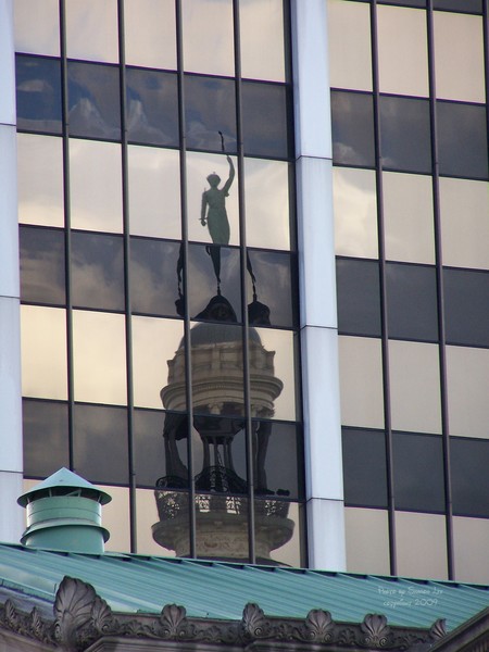 Miss Liberty is always guarding our city