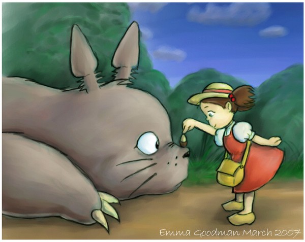 Fanart: Totoro and Mei