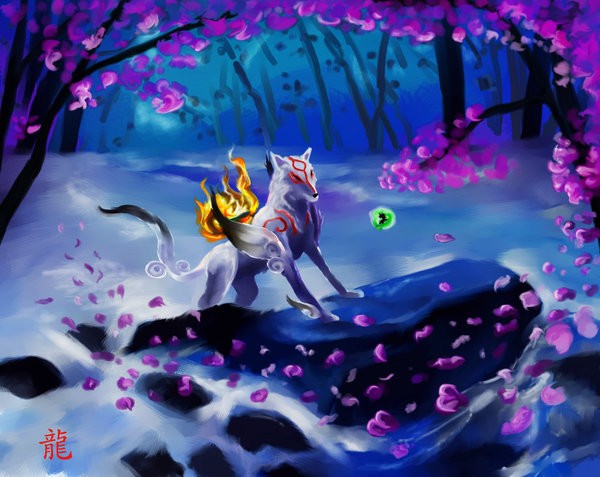 Amaterasu in the snow