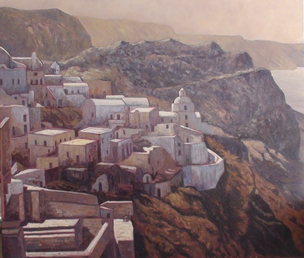 Panorama of Santorini